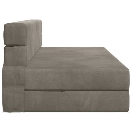 Fällbar Soffbed Ljusgrå 152 x 86,5 x 60 cm Tyg