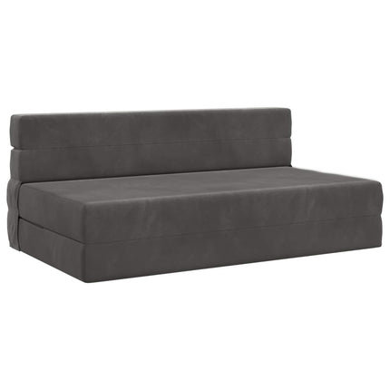 Fällbar Soffbed Mörkgrå 152 x 86,5 x 60 cm Tyg