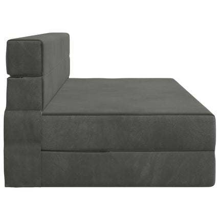 Fällbar Soffbed Mörkgrå 152 x 86,5 x 60 cm Tyg