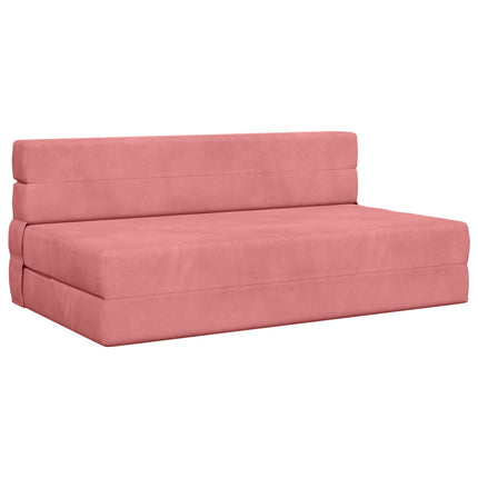 Fällbar Soffbed Rosa 152 x 86,5 x 60 cm Tyg