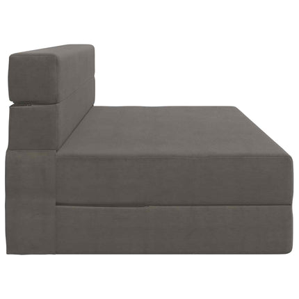 Fällbar Soffbed Ljusgrå 152 x 86,5 x 60 cm Tyg