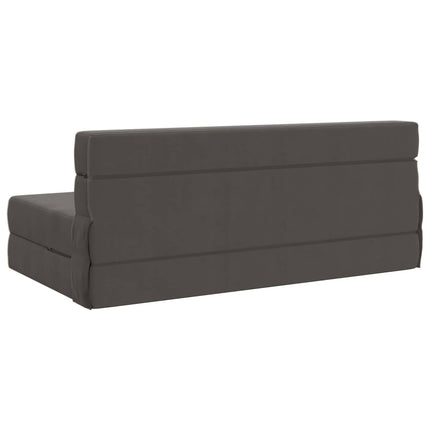 Fällbar Soffbed Mörkgrå 152 x 86,5 x 60 cm Tyg