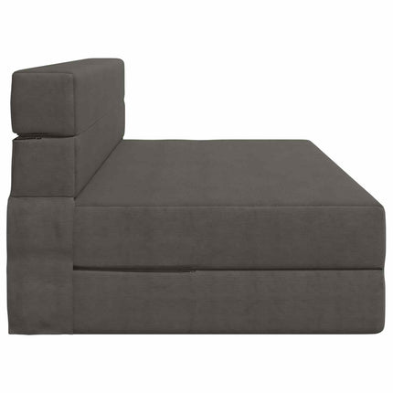 Fällbar Soffbed Mörkgrå 152 x 86,5 x 60 cm Tyg