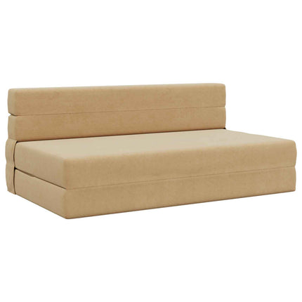 Fällbar Soffbed Grön grå 152 x 86,5 x 60 cm Tyg