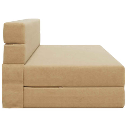 Fällbar Soffbed Grön grå 152 x 86,5 x 60 cm Tyg