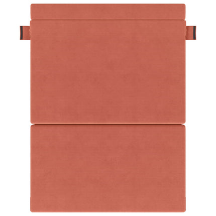 Fällbar Soffbed Röd orange 152 x 86,5 x 60 cm Tyg