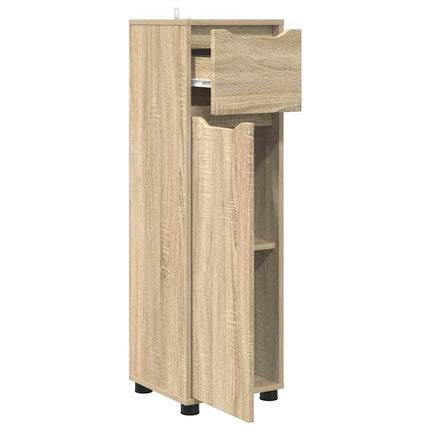 Badrumsskåp Sonoma-ek 30,5 x 30 x 101 cm Konstruerat trä