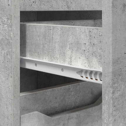 Badrumsskåp Betonggrå 30,5 x 30 x 101 cm Konstruerat trä