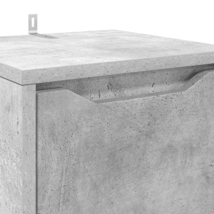 Badrumsskåp Betonggrå 30,5 x 30 x 101 cm Konstruerat trä