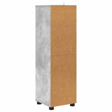 Badrumsskåp Betonggrå 30,5 x 30 x 101 cm Konstruerat trä