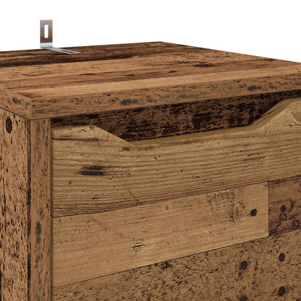 Badrumsskåp Gammalt trä 30,5 x 30 x 101 cm Konstruerat trä