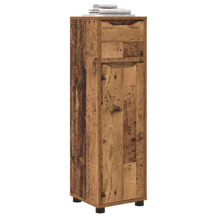 Badrumsskåp Gammalt trä 30,5 x 30 x 101 cm Konstruerat trä