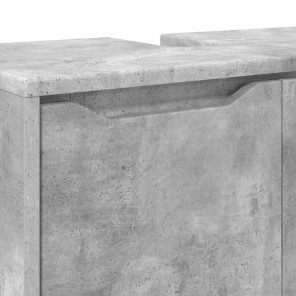 Badrumsvaskskåp Betonggrå 60 x 30 x 60 cm Konstruerat trä