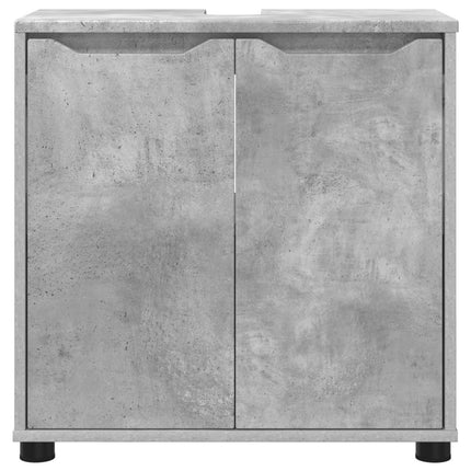 Badrumsvaskskåp Betonggrå 60 x 30 x 60 cm Konstruerat trä