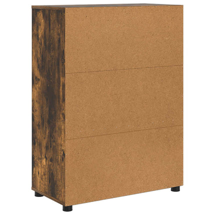 Badrumsskåp Rökt ek 72,5 x 36,5 x 100 cm Konstruerat trä