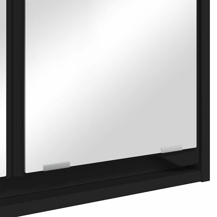 Badrumsspegelskåp Svart 60 x 20 x 60 cm Konstruerat trä