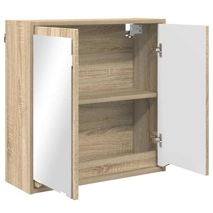 Badrumsspegelskåp Sonoma-ek 60 x 20 x 60 cm Konstruerat trä