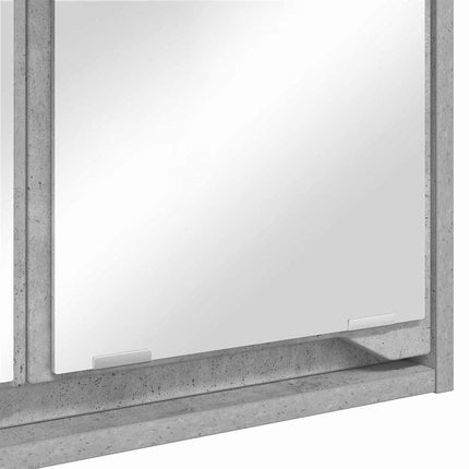 Badrumsspegelskåp Betonggrå 60 x 20 x 60 cm Konstruerat trä