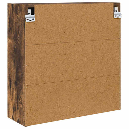 Badrumsspegelskåp Rökt ek 60 x 20 x 60 cm Konstruerat trä