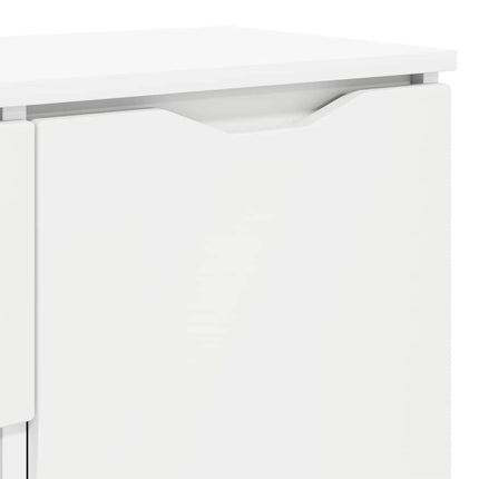 Sideboard med låda Vit 100 x 30 x 65,6 Konstruerat trä