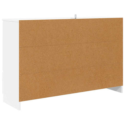Sideboard med låda Vit 100 x 30 x 65,6 Konstruerat trä