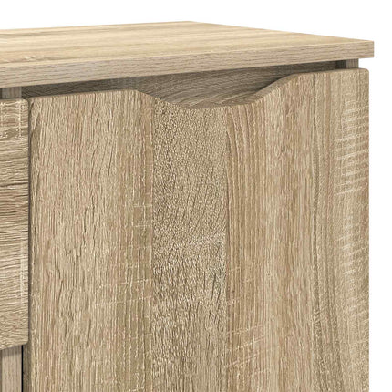 Sideboard med låda Sonoma-ek 100 x 30 x 65,6 Konstruerat trä