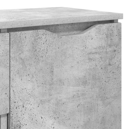 Sideboard med låda Betonggrå 100 x 30 x 65,6 Konstruerat trä