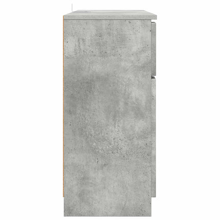 Sideboard med låda Betonggrå 100 x 30 x 65,6 Konstruerat trä