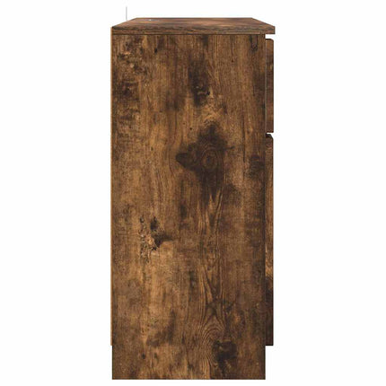 Sideboard med låda Rökt ek 100 x 30 x 65,6 Konstruerat trä