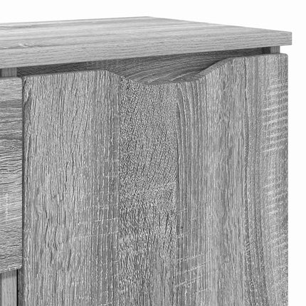 Sideboard med låda Grå Sonoma 100 x 30 x 65,6 Konstruerat trä