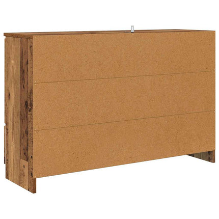 Sideboard med låda Gammalt trä 100 x 30 x 65,6 Konstruerat trä