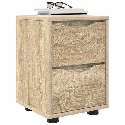 Sängbord 2 pcs Sonoma-ek 30,5 x 30 x 43 cm Konstruerat trä
