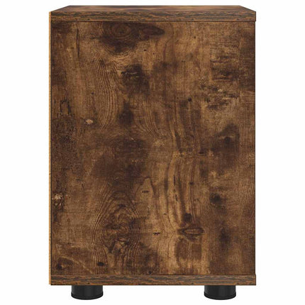 Sängbord 2 pcs Rökt ek 30,5 x 30 x 43 cm Konstruerat trä