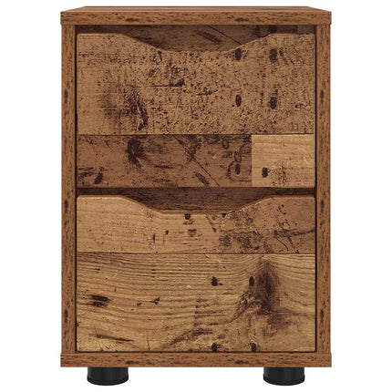 Sängbord 2 pcs Gammalt trä 30,5 x 30 x 43 cm Konstruerat trä