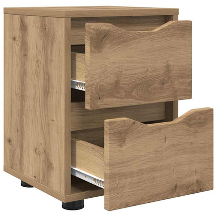 Sängbord 2 pcs Artisan Ek 30,5 x 30 x 43 cm Konstruerat trä