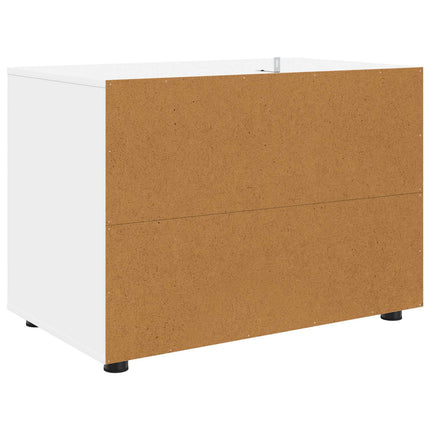 Förvaringsskåp 80 x 48 x 57 cm Konstruerat trä Vit