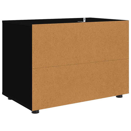 Förvaringsskåp Svart 80 x 48 x 57 cm Konstruerat trä