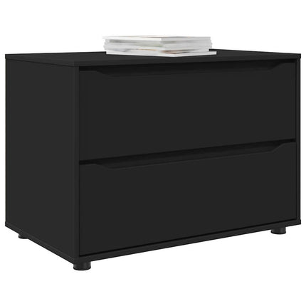 Förvaringsskåp Svart 80 x 48 x 57 cm Konstruerat trä