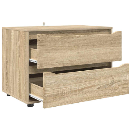 Förvaringsskåp 80 x 48 x 57 cm Konstruerat trä Sonoma-ek