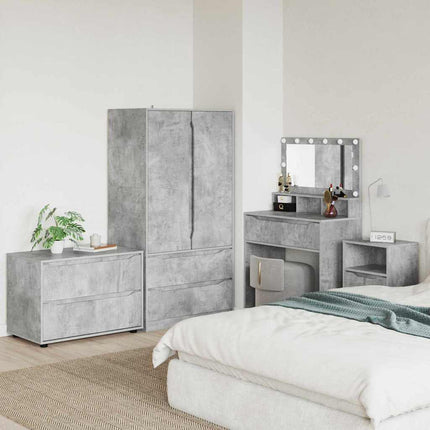 Förvaringsskåp Betonggrå 80 x 48 x 57 cm Konstruerat trä