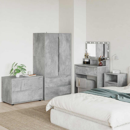 Förvaringsskåp 80 x 48 x 57 cm Konstruerat trä Betonggrå