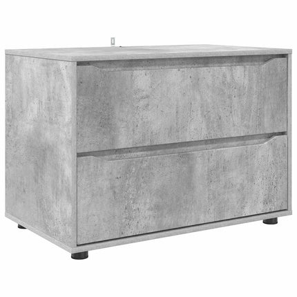 Förvaringsskåp Betonggrå 80 x 48 x 57 cm Konstruerat trä