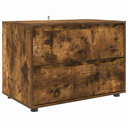 Förvaringsskåp Rökt ek 80 x 48 x 57 cm Konstruerat trä