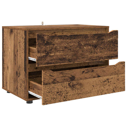 Förvaringsskåp 80 x 48 x 57 cm Konstruerat trä Gammalt trä