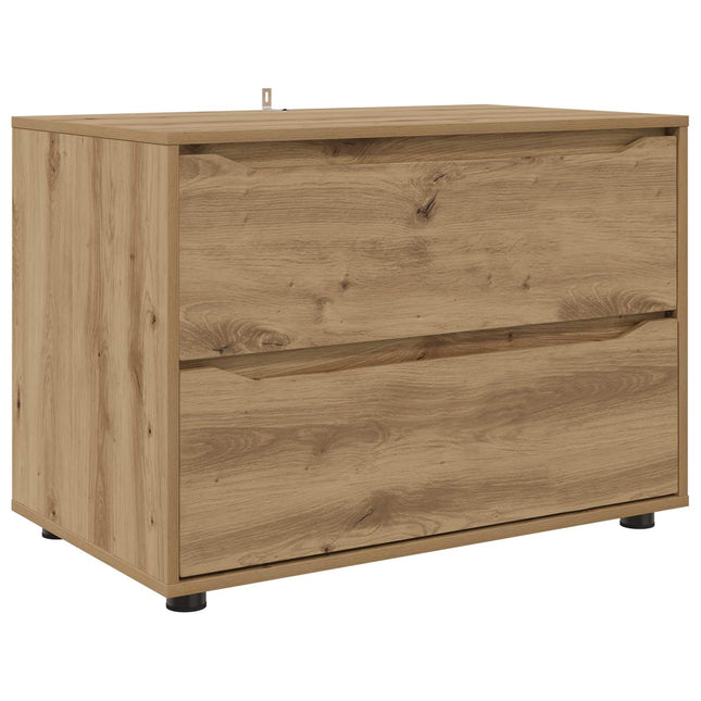 Förvaringsskåp 80 x 48 x 57 cm Konstruerat trä Artisan Ek