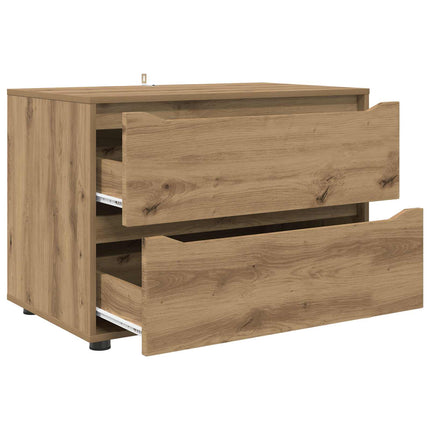 Förvaringsskåp 80 x 48 x 57 cm Konstruerat trä Artisan Ek