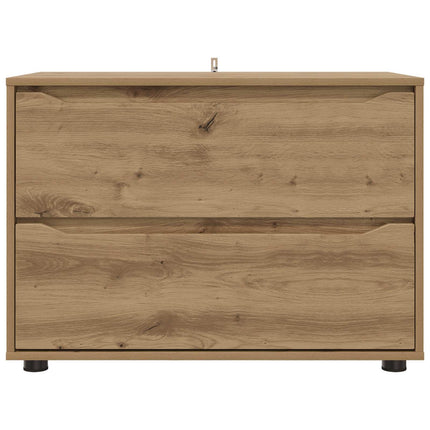 Förvaringsskåp 80 x 48 x 57 cm Konstruerat trä Artisan Ek