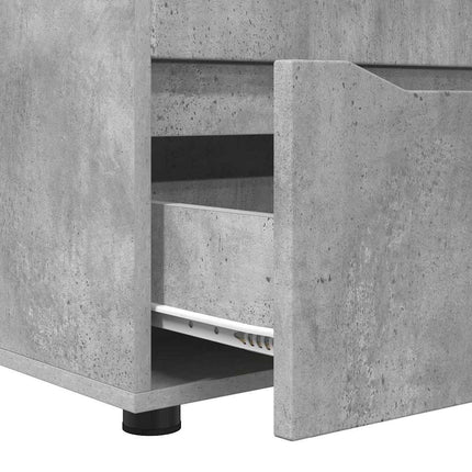 Förvaringsskåp Betonggrå 60 x 48 x 57 cm Konstruerat trä