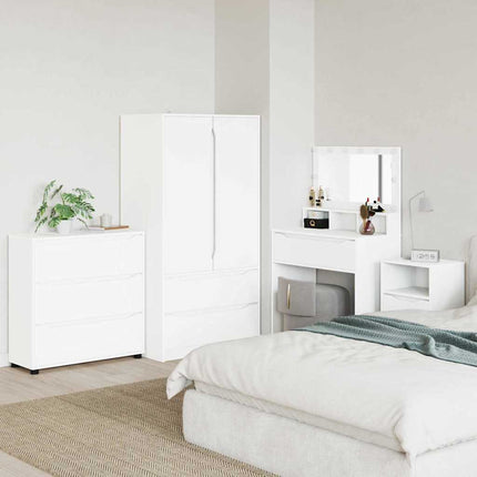 Förvaringsskåp Vit 80 x 31 x 81 cm Konstruerat trä