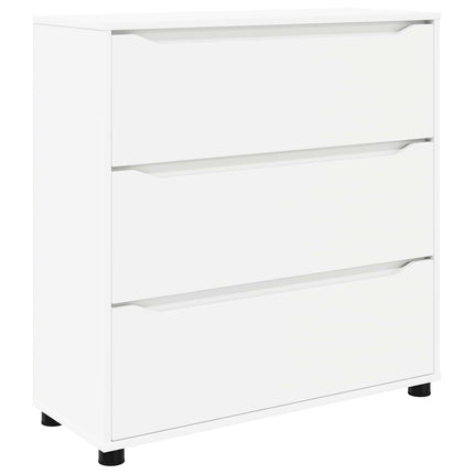 Förvaringsskåp 80 x 31 x 81 cm Konstruerat trä Vit